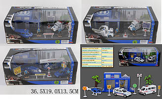 Гральний набір металевий  ПОЛІЦіЯ 4 вида в коробці 36 JZ2134C/135C/136C/137C