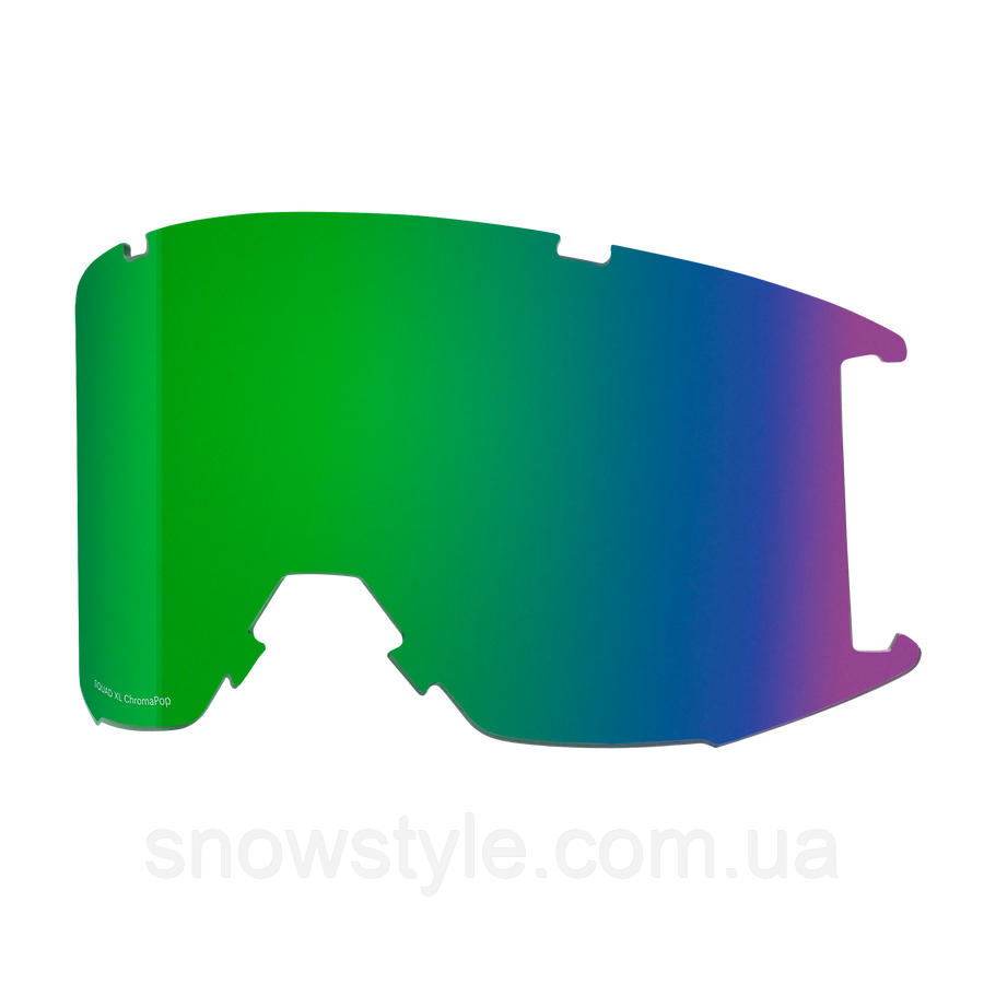 Змінна лінза до лижної маски Smith Squad XL ChromaPop Everyday Green Mirror S2, фото 1
