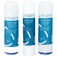 Изображение картриджей для фильтра Organic Smart Trio Leader Картинка картриджей Organic Smart Trio Leader
