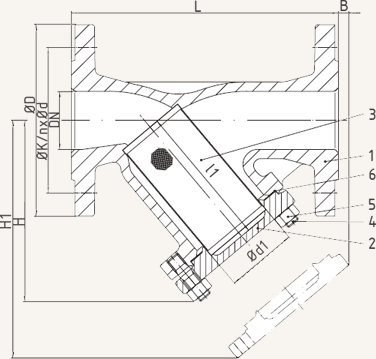 Фільтр сітчастий фланцевий ARI-STRAINER 12.050 DN 100, фото 2