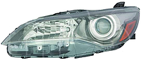 Фара левая механич. Н11+НВ3 с желтой вставкой (SE/XSE) для Toyota Camry 50 2014-17 USA