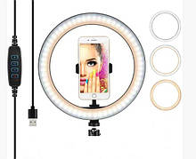 Кільцева світлодіодна LED Лампа Ring Fill Light YQ-320A 12 з пультом