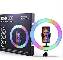 Кільцева LED лампа для селфи MJ26 RGB
