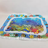 Водяной коврик с рыбками 66х55 см Синий, фото 3