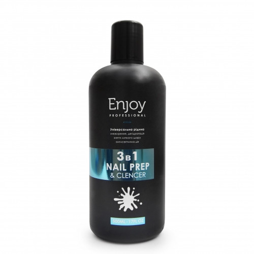 Універсальна рідина для нігтів 3 в 1 Enjoy Professional 500 мл