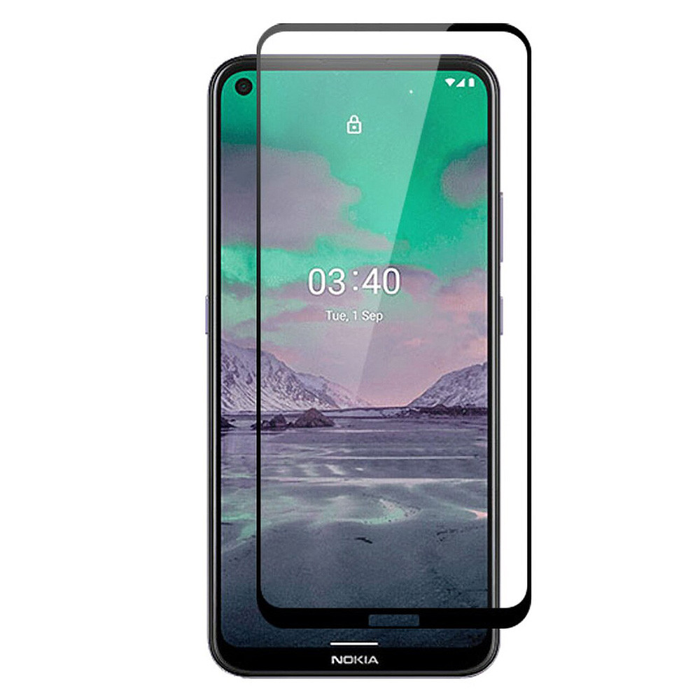Захисне скло 2.5D Full Screen Tempered Glass для Nokia 3.4, Black, фото 1