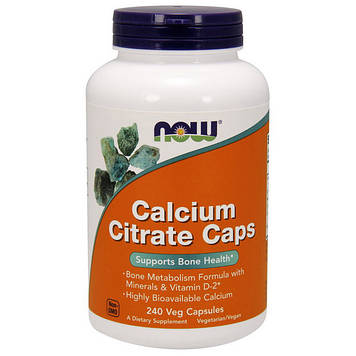 Calcium Citrate Caps (240 veg caps) NOW