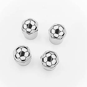Захисні ковпачки на ніпеля Football 4 шт сріблясті