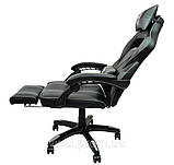 Компьютерный Стул DEUS LARGE чорно-сіре крісло геймерське Удобный офисный стул Компьютерные кресла стулья офис, фото 4