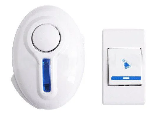 Дверний дзвінок бездротовий (Білий) 32 мелодії, фото 1