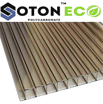 Паровий полікарбонат SOTON ECO 8 мм (бронзовий)