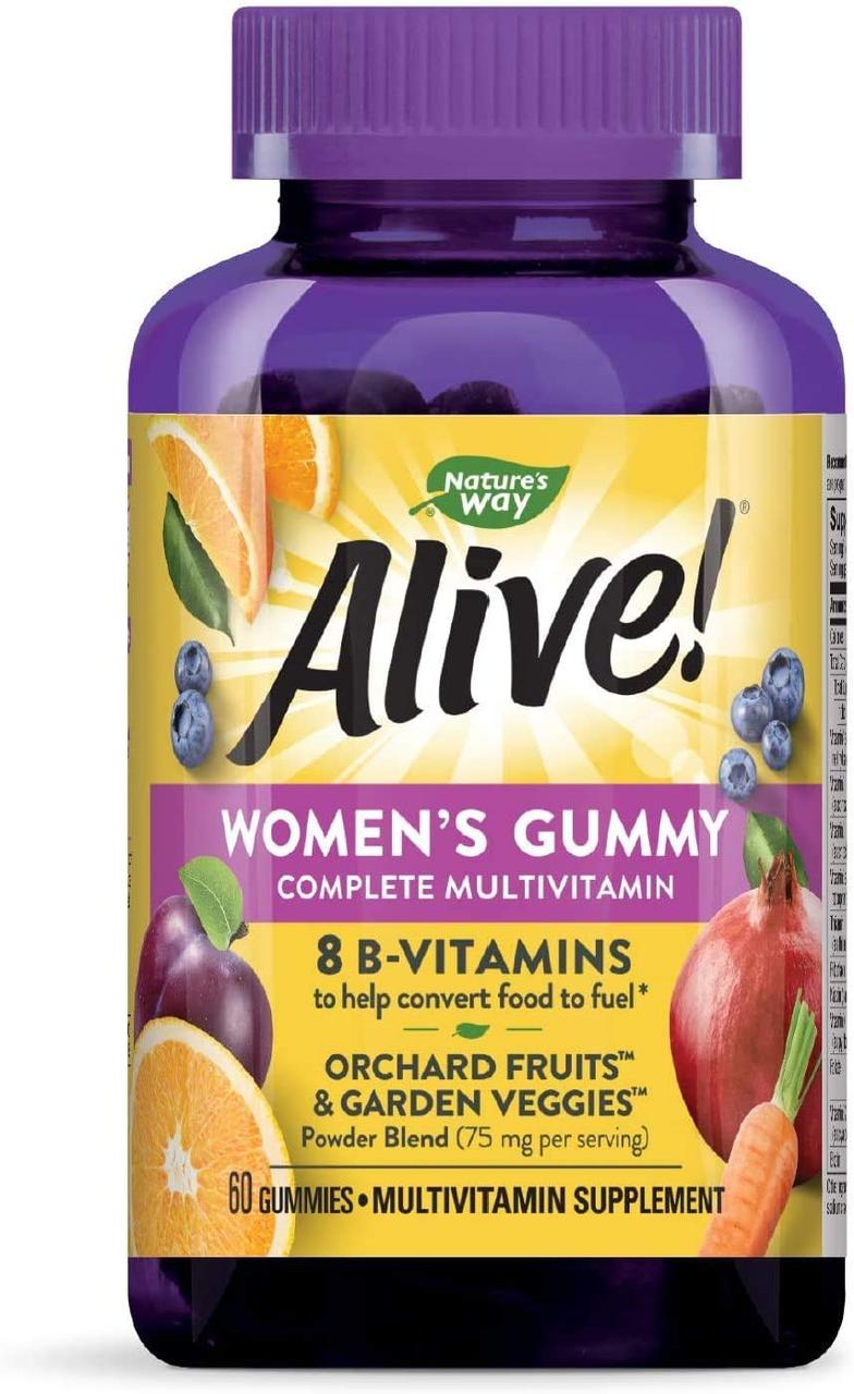 Мультивітаміни для жінок Nature's Way Alive! Women's Gummy Complete Multivitamin 60 Gummies (Berry)