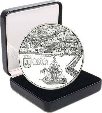 Срібна монета НБУ "220 років м. Одесі", фото 1
