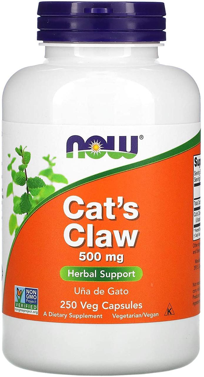 Now Foods Cat's Claw 500 mg 250 капсул, фото 1