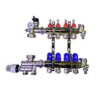 Колектор для теплої підлоги з нижнім з’ єднанням на 5 контура (Чехія)
