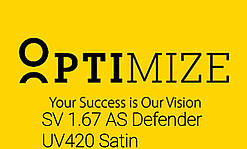 Линза OPTIMIZE SV 1.67 AS Defender UV420 Satin