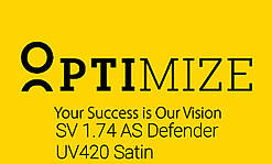 Линза OPTIMIZE SV 1.74 AS Defender UV420 Satin