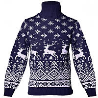 Светр на хлопчика "Олені", синій.