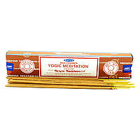 Ароматические палочки индийские натуральные Satya Nag Champa Yogic Meditation - Медитация Йога (15g)