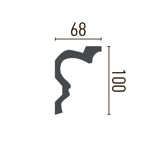 Карниз полиуретановый гладкий Gaudi Decor P 2056 - фото 4 - id-p1332612100