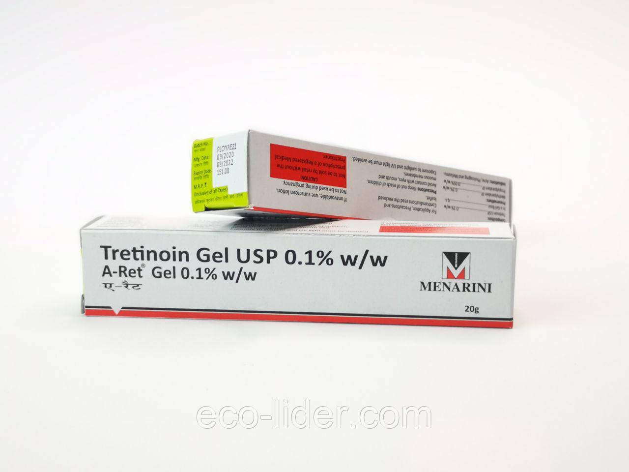 Купить Третиноин гель от прыщей (Tretinoin Gel 0.1% Menarini), 20g ...
