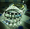 Світлодіодна стрічка (5 метрів) 12V smd5050 ІР20 6500К біла 60led негерметична, фото 6