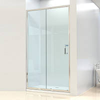 Душевая дверь Dusel FА-512, 140х190, дверь раздвижная, стекло прозрачное
