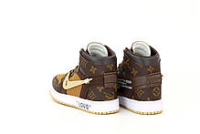 Жіночі кросівки Air Jordan 1 Louis Vuitton x Off White, фото 4