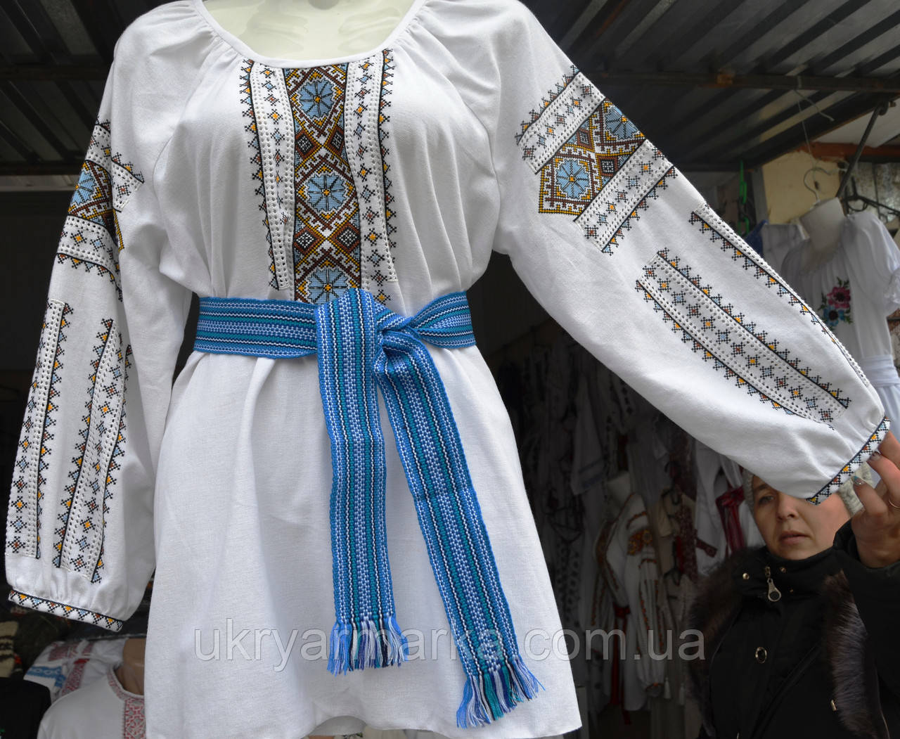 Блузка  вишиванка "Волошка"
