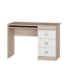 Стіл комп'ютерний у дитячу, в кабінет, офіс з ЛДСП Соната Еверест Дуб Сонома + Білий