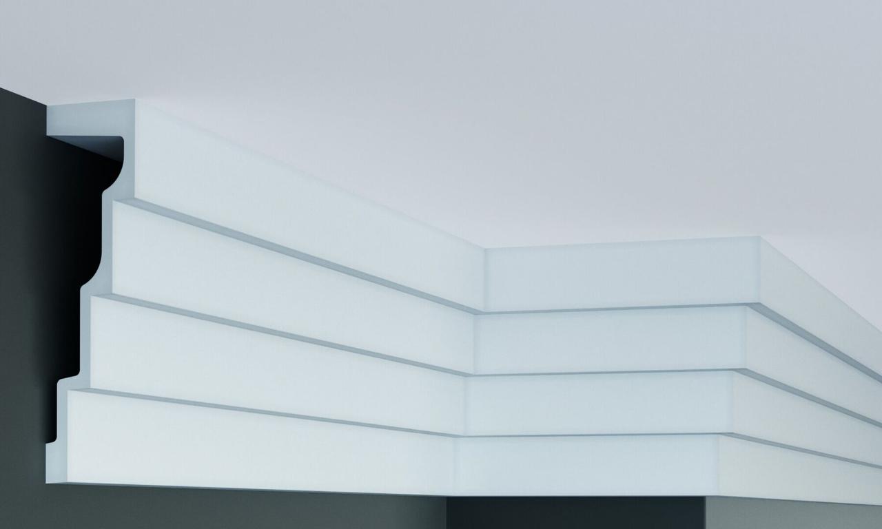 Карниз поліуретановий гладкий Gaudi Decor P 886, фото 1