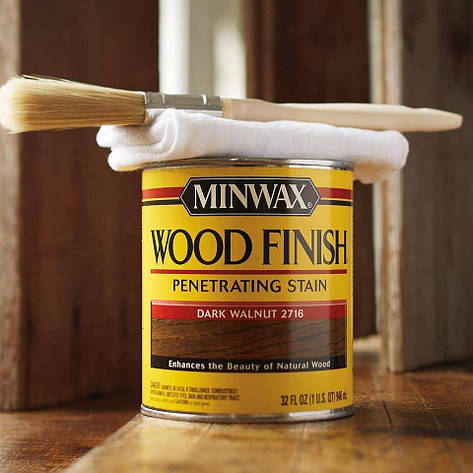 Морилка MINWAX, колір темний горіх (Dark Walnut), 0,946 л, фото 1