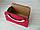 Декоративне кашпо сумочка оксамитна бордова 22*10*21 см, фото 3
