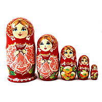 Мотрійка з розписом 5-х квіткова 12.5 см Гранд Презент М-16