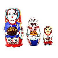 Мотрійка з розписом 3-х дівчинка Українка 10 см Гранд Презент М-05