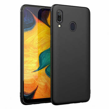 Чохол для Samsung Galaxy A40 (A405) силиконовый бампер черный