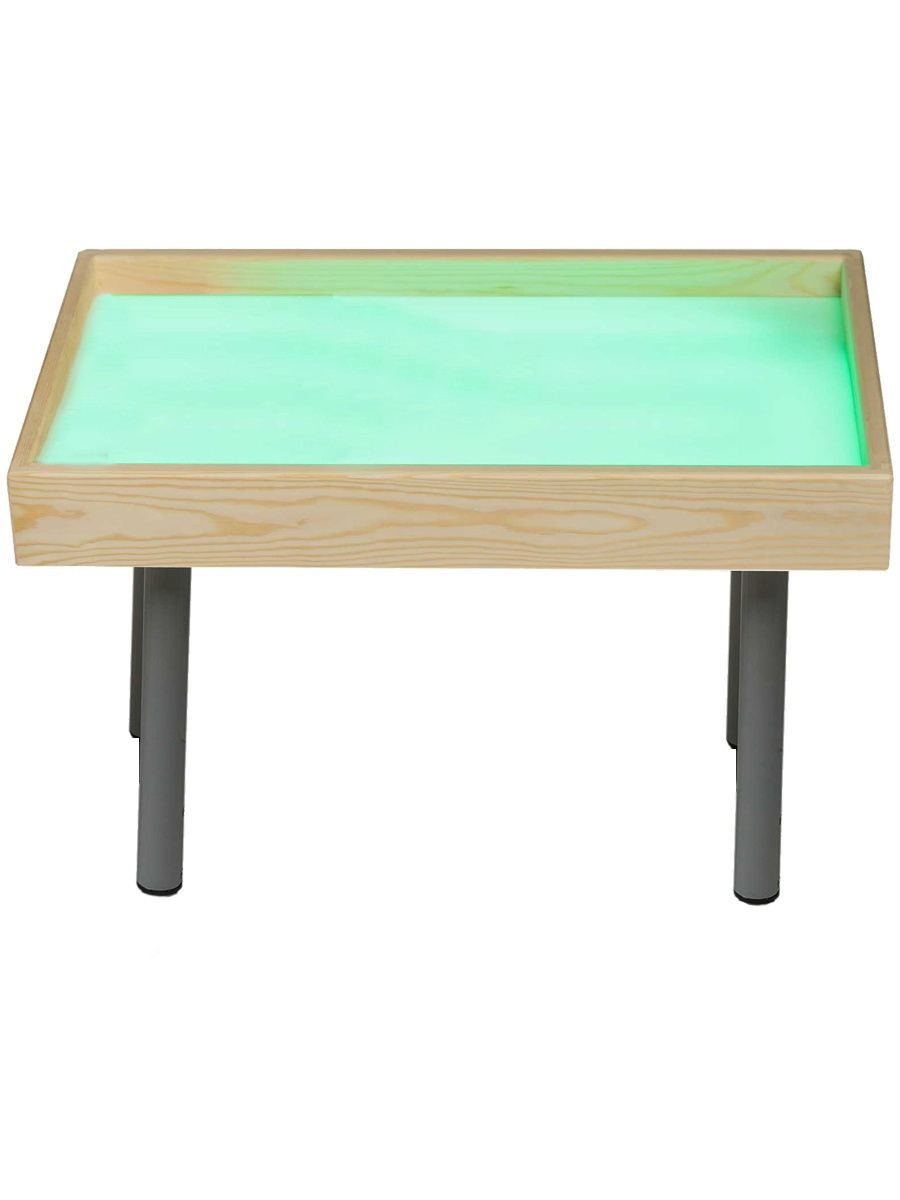 Світлодіодний стіл з хромованими ніжкам ТМ Zee, Розмір не менше 700*500 - фото 1 - id-p1332654000