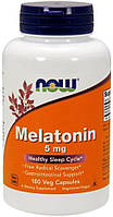 Now Foods Melatonin 5 mg 180 капсул