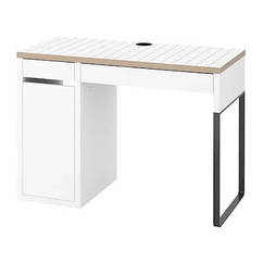 Письмовий стіл IKEA MICKE (ІКЕА МІККЕ) 105х50 см Антрацит/Білий (104.898.39)