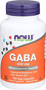 Now Foods GABA 500mg 100 капсул