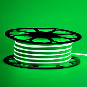 Led неон 12В зелений 8х16 пвх smd2835 120LED/m 6W IP65