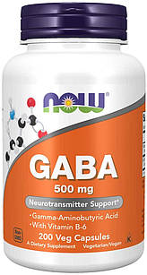 Now Foods GABA 500mg 200 капсул