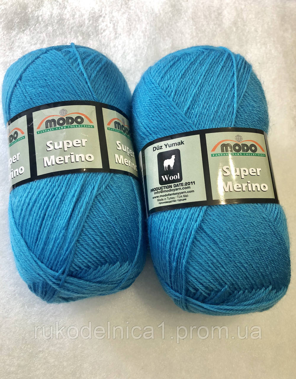 Пряжа Modo Super Merino 100гр - 400м (835 Бирюзовый), Турция - фото 1 - id-p1332687363