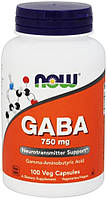 Now Foods GABA 750mg 100 капсул