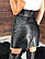 Крутейшая юбка из экокожи на замше с высокой посадкой и контрастным поясом dream about youcool, фото 4