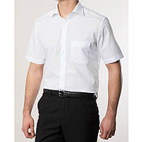 Рубашка мужская ETERNA Большие размеры короткий рукав белый цвет немецкий производитель