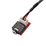 Плата аудіосигналу, два канали, роз'єм 3,5 jack 3pin 2,54 модуль для домашнього звукового підсилювача, фото 3