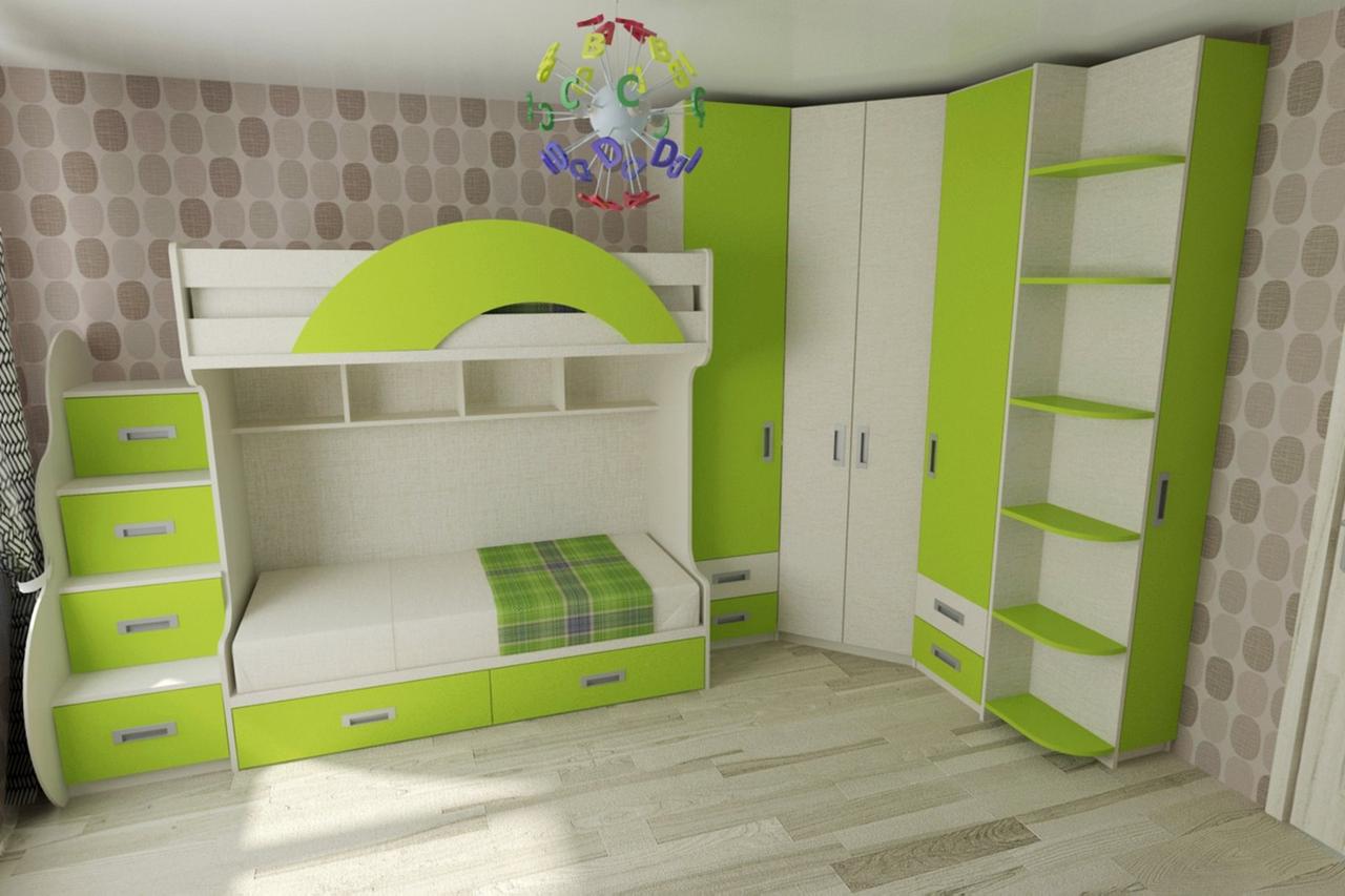 Дитяче ліжко для двох ДМ 956