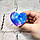 Попсокет Popsocket тримач для телефону Серце мармур, синій, фото 2