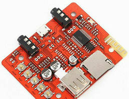 Аудіо стерео модуль Bluetooth, aux, Mic, Декодер usb Micro-sd tf mp3